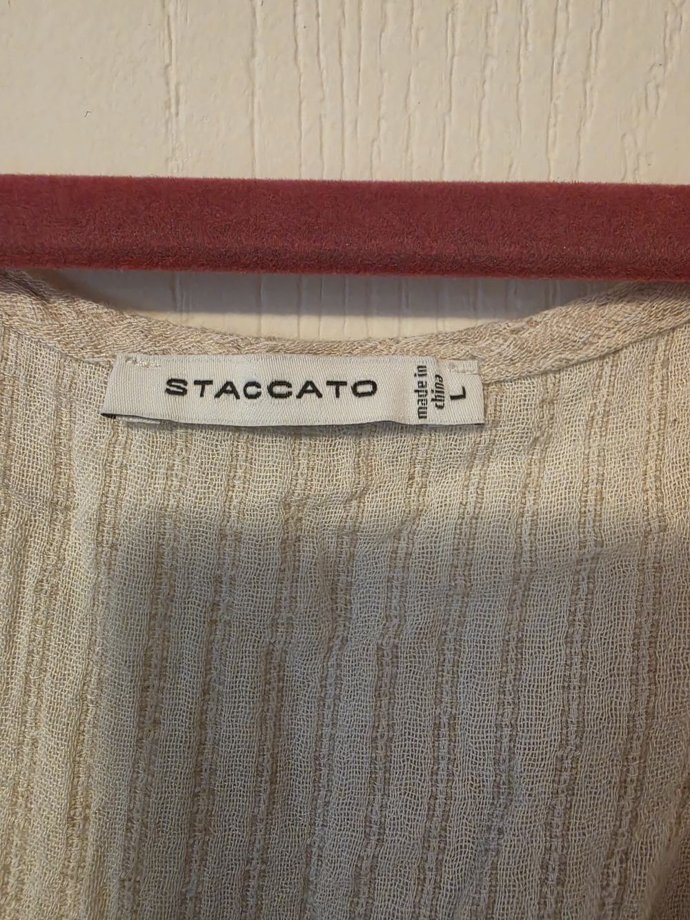 STACCATO Cream Ribbed Women’s Sweater